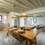 别墅 Rising Moon Villa With Sea View & Mini Pool Near Naousa 莫罗斯帕罗