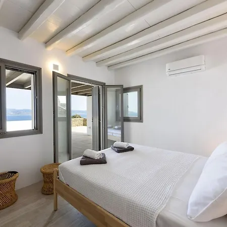 Villa Rising Moon With Sea View & Mini Pool Near Naousa Molos (Paros)