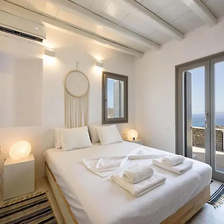 Villa Rising Moon With Sea View & Mini Pool Near Naousa