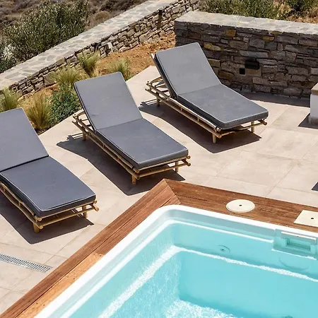 Rising Moon With Sea View & Mini Pool Near Naousa Villa *