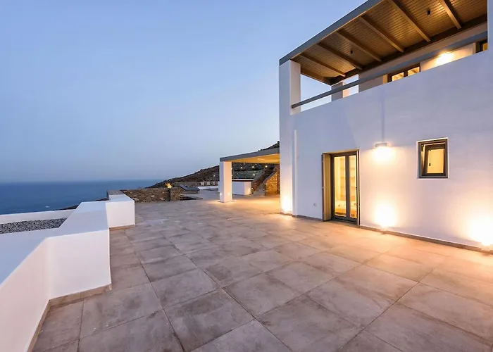 Вилла Rising Moon Sea View Near The Molos (Paros)